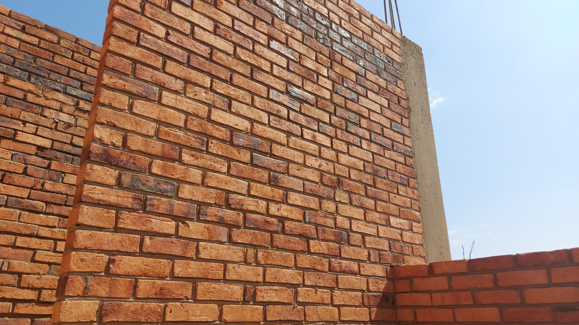 Ghana clay brick construction